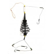 Годівниця для риби, оснащена, Carp Profi, Конус, фарбована, 3 гачки, 20г